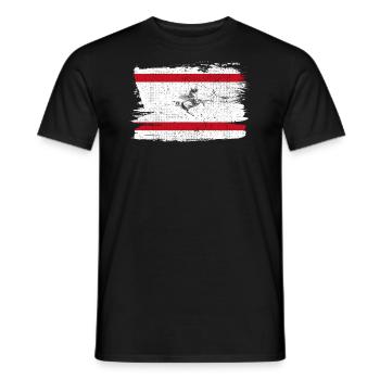 Tuscany Flag Flag Italy Peace Vintage - Men's T-Shirt - black - Front - AI Model Male 178 light (178cm)