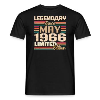 May 1966 May - Jubilee May 1966 - Men's T-Shirt - black - Front - AI Model Male 178 light (178cm)