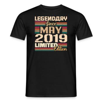 May 2019 May - Jubilee May 2019 - Men's T-Shirt - black - Front - AI Model Male 178 light (178cm)