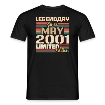 May 2001 May - Jubilee May 2001 - Men's T-Shirt - black - Front - AI Model Male 178 light (178cm)