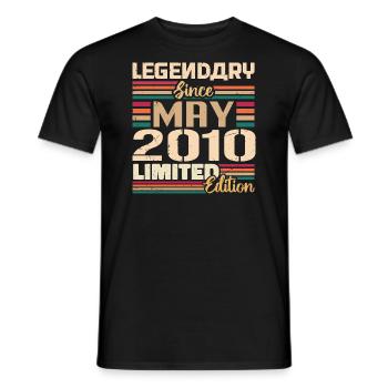 Mai 2010 Mai - Jubilé Mai 2010 - T-shirt homme - noir - Devant - AI Model Male 178 light (178cm)