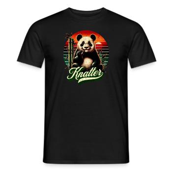 Ganjabär Legalisierung Kiffer - Männer T-Shirt - Schwarz - Vorne - AI Model Male 178 light (178cm)