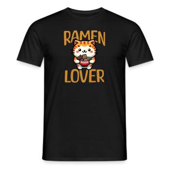 Amant de ramen - T-shirt homme - noir - Devant - AI Model Male 178 light (178cm)