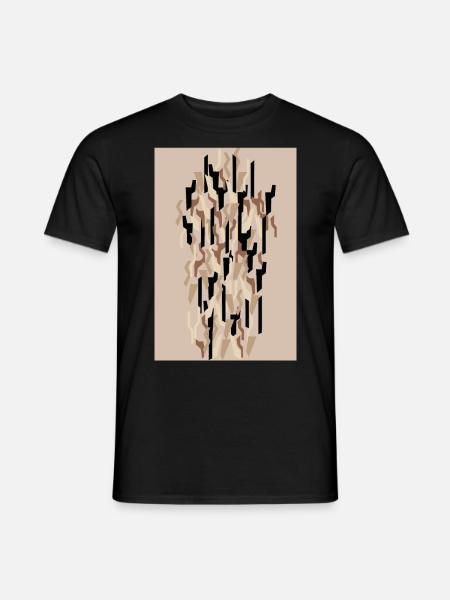 Camouflage Art Sand Gaming - Men's T-Shirt - black