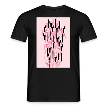 Camouflage Kunst Pink Gaming - Männer T-Shirt - Schwarz - Vorne - AI Model Male 178 light (178cm)