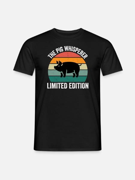 Grisehviskeren - Mænd T-shirt - sort