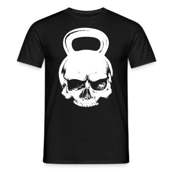 Kettlebell Fitness - T-shirt homme - noir - Devant - AI Model Male 178 light (178cm)