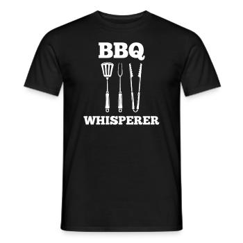 BBQ Whisperer - Men's T-Shirt - black - Front - AI Model Male 178 light (178cm)