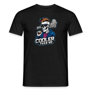 Cooler Than Me Vape Skull - Men's T-Shirt - black - Front - AI Model Male 178 light (178cm)