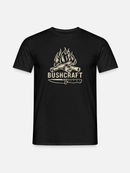 Bushcraft - Männer T-Shirt - Schwarz