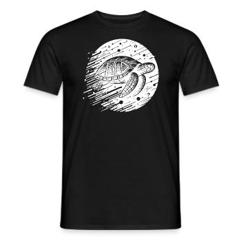 Tortue futuriste moderne cyber - T-shirt homme - noir - Devant - AI Model Male 178 light (178cm)
