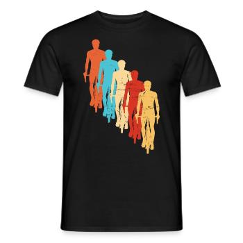Cyclisme Cyclisme Cyclisme VTT Femmes Cyclisme - T-shirt homme - noir - Devant - AI Model Male 178 light (178cm)