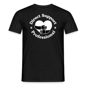 Direct Support Professional - Men's T-Shirt - black - Front - AI Model Male 178 light (178cm)