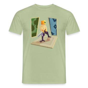 Collection CUB Design - Men's T-Shirt - sage - Front - AI Model Male 178 light (178cm)