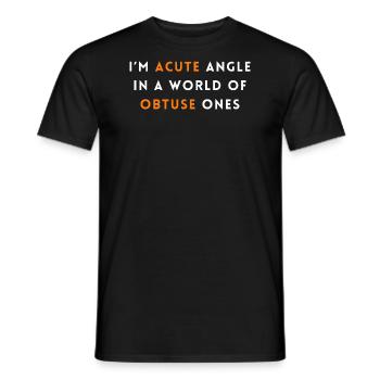 Funny Trigonometry Quote | Math Lovers Gifts - Men's T-Shirt - black - Front - AI Model Male 178 light (178cm)