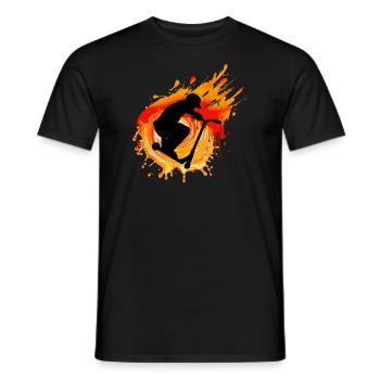 Scooter - Scooter stunt it - Men's T-Shirt - black - Front - AI Model Male 178 light (178cm)