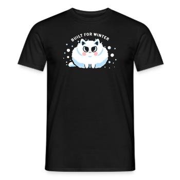 Built For Winter - Men's T-Shirt - black - Front - AI Model Male 178 light (178cm)