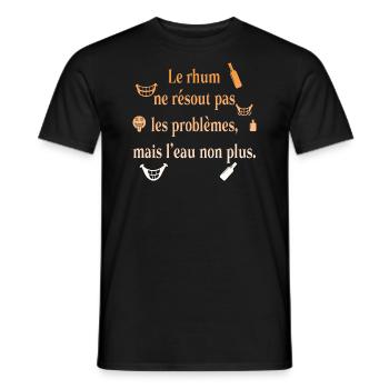 Papa Papa Rum Humor Witz Geschenk Lieblingsbier - Männer T-Shirt - Schwarz - Vorne - AI Model Male 178 light (178cm)
