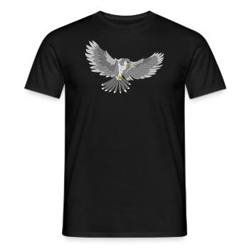 Bird of prey - Men's T-Shirt - black - Front - AI Model Male 178 light (178cm)