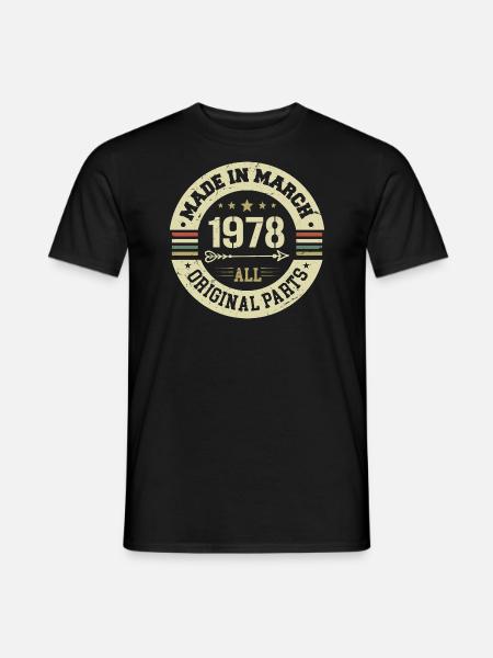 Legendary since March 1978 - Men's T-Shirt - black