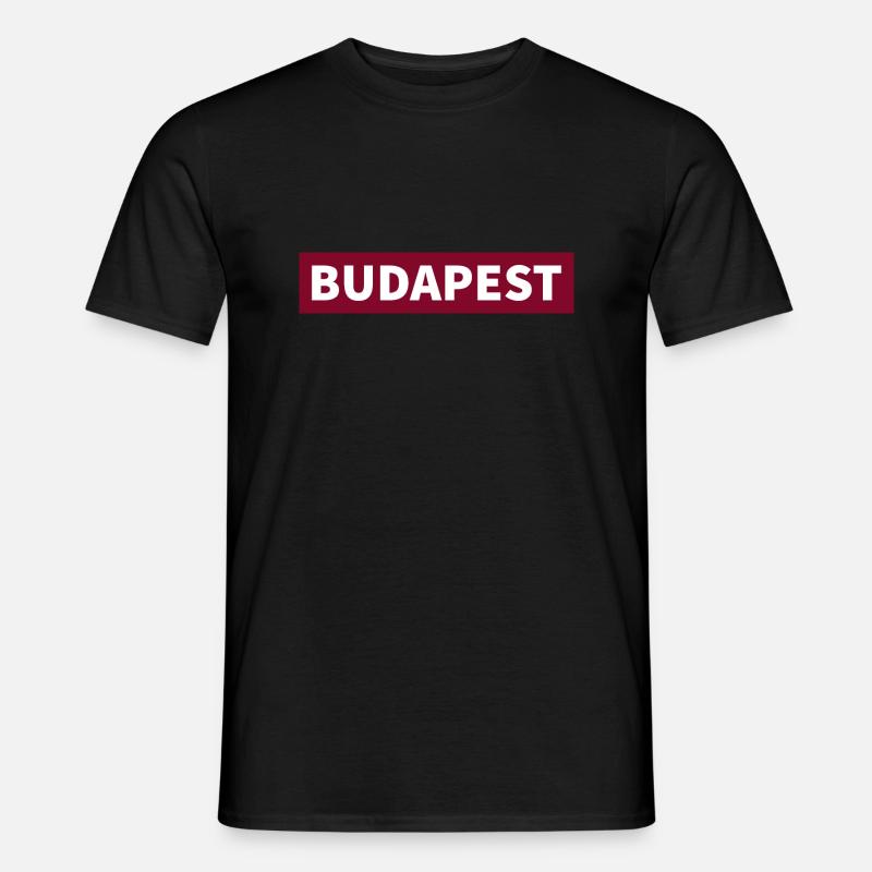 BUDAPEST- Ungarn - Männer T-Shirt - Schwarz