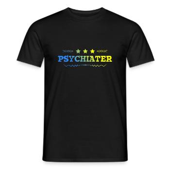 Psychiater Beruf - Männer T-Shirt - Schwarz - Vorne - AI Model Male 178 light (178cm)