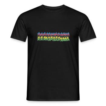 Maillot Champion du Monde Maillot Arc-en-ciel Cyclisme - T-shirt homme - noir - Devant - AI Model Male 178 light (178cm)