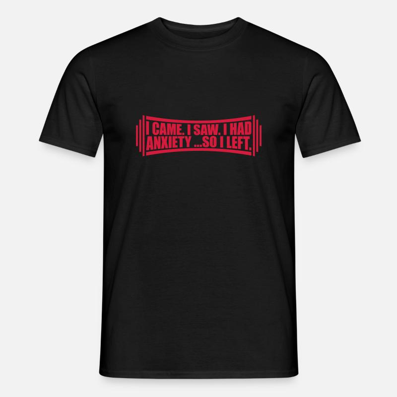 J’avais de l’anxiété en disant - T-shirt homme - noir