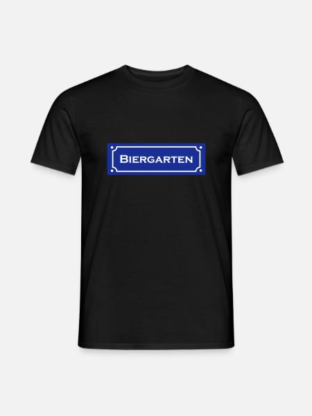 Biergarten 1 - Männer T-Shirt - Schwarz