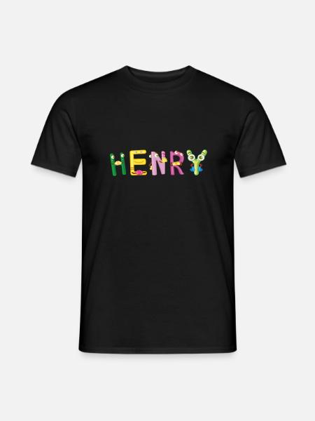 Henry - Männer T-Shirt - Schwarz