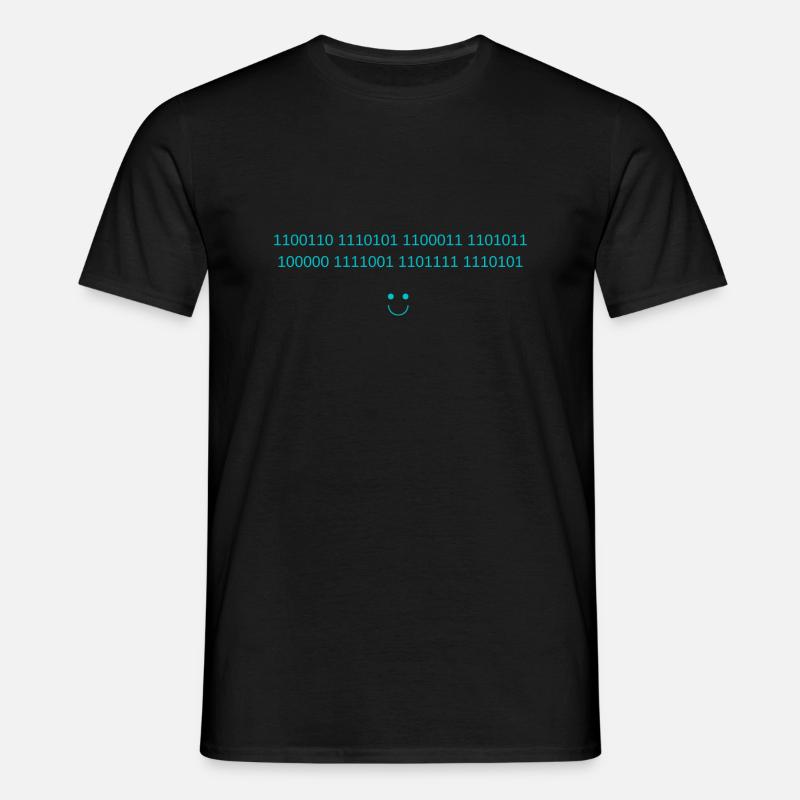 Geheimcode blau - Männer T-Shirt - Schwarz