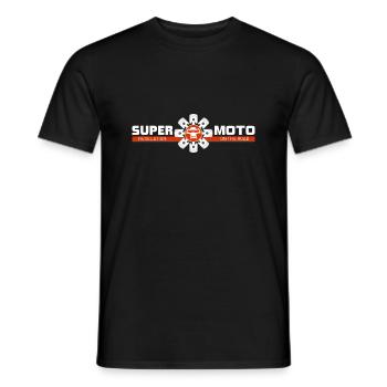 SUPER MOTO Monkey Circle rot - Männer T-Shirt - Schwarz - Vorne - AI Model Male 178 light (178cm)