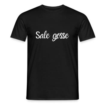 Sale gosse - T-shirt homme - noir - Devant - AI Model Male 178 light (178cm)