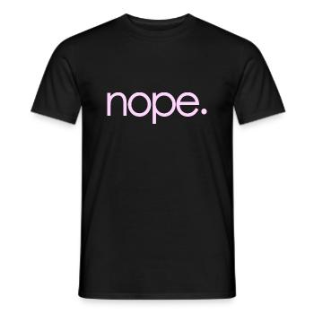 NOPE - ne soyez pas un béni-oui-oui! - T-shirt homme - noir - Devant - AI Model Male 178 light (178cm)