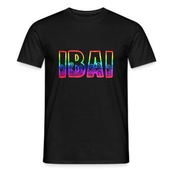 ibai rs regenbogen - Männer T-Shirt - Schwarz - Vorne - AI Model Male 178 light (178cm)