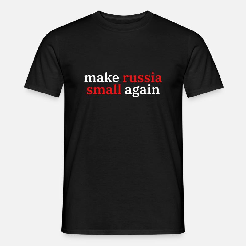 make russia small again - Männer T-Shirt - Schwarz
