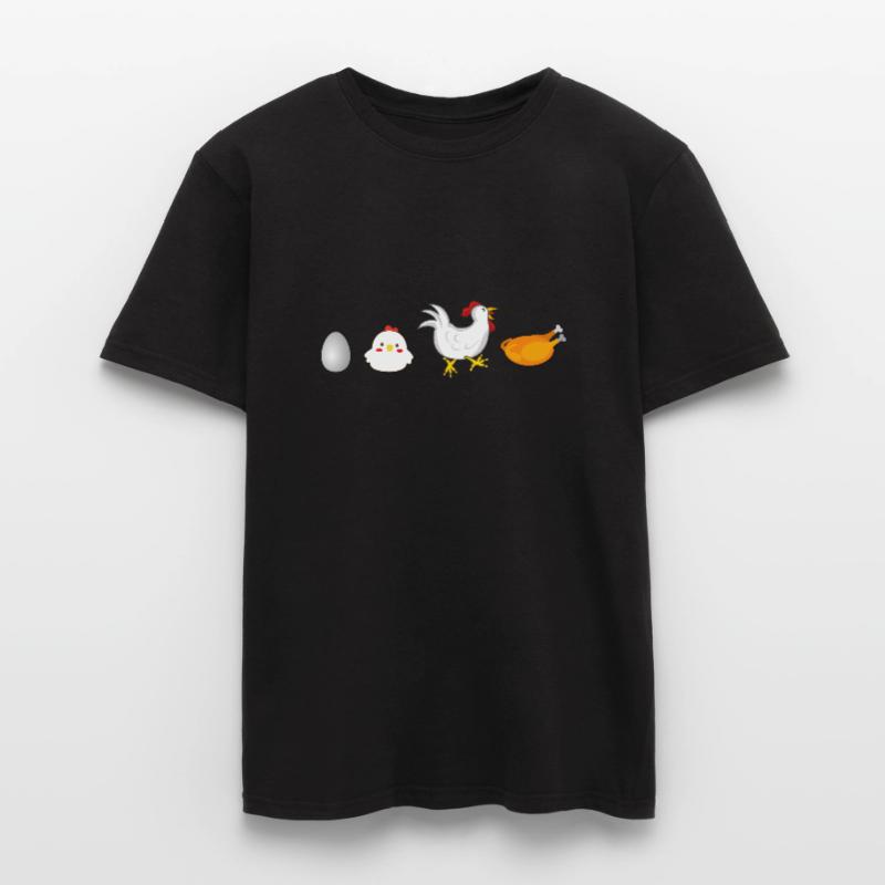 evolution Egg Hühnerhahn Henne original Männer T-Shirt