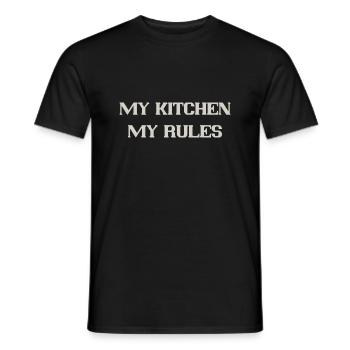 ma cuisine - T-shirt homme - noir - Devant - AI Model Male 178 light (178cm)