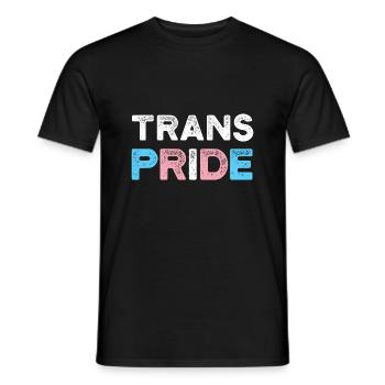 Trans Pride - Transsexual Transgender CSD Trans - Men's T-Shirt - black - Front - AI Model Male 178 light (178cm)