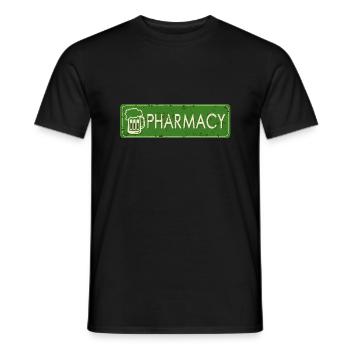 Alkohol Bierekrug Humor pharmacy Apotheke Panne - Männer T-Shirt - Schwarz - Vorne - AI Model Male 178 light (178cm)
