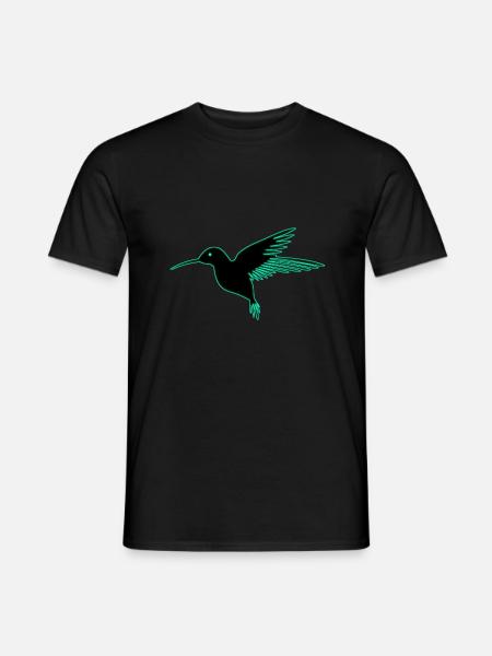 Hummingbird Bird Tropical Summer - Men's T-Shirt - black