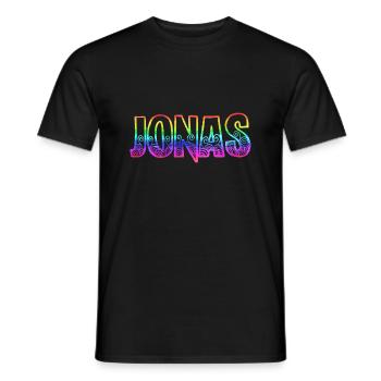 jonas rs arc en ciel - T-shirt homme - noir - Devant - AI Model Male 178 light (178cm)