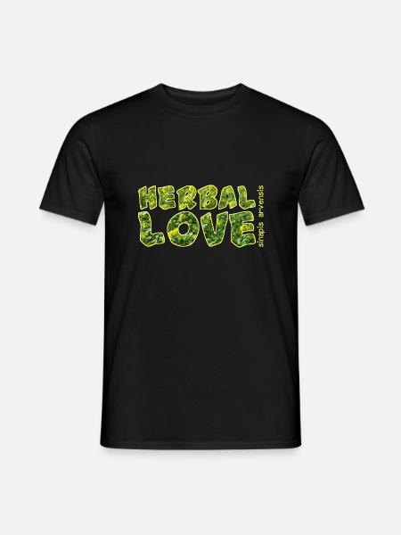 herbal love ackersenf - Männer T-Shirt - Schwarz