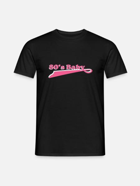Year 80 baby - Men's T-Shirt - black