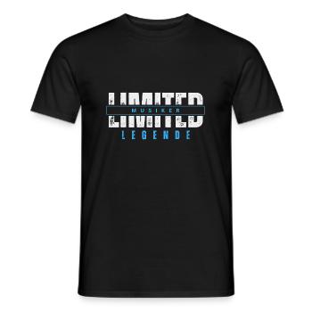 Limited Musician Legend. - Men's T-Shirt - black - Front - AI Model Male 178 light (178cm)