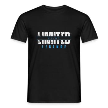 Limited Pilot Legend. - Men's T-Shirt - black - Front - AI Model Male 178 light (178cm)