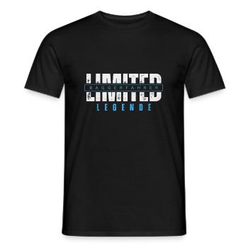 Limited Baggerfahrer Legende. - Männer T-Shirt - Schwarz - Vorne - AI Model Male 178 light (178cm)