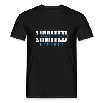 Limited Neurologist Legend. - Men's T-Shirt - black - Front - AI Model Male 178 light (178cm)