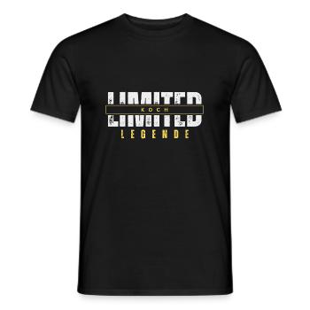 Limited Koch Legende. - Männer T-Shirt - Schwarz - Vorne - AI Model Male 178 light (178cm)