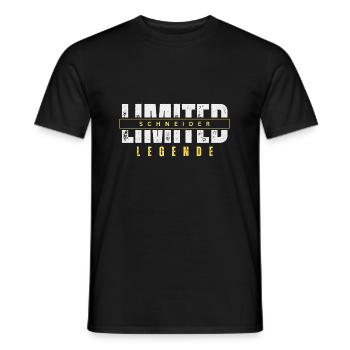 Limited Tailor Legend. - Men's T-Shirt - black - Front - AI Model Male 178 light (178cm)
